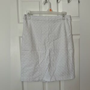 White Eyelet Skirt